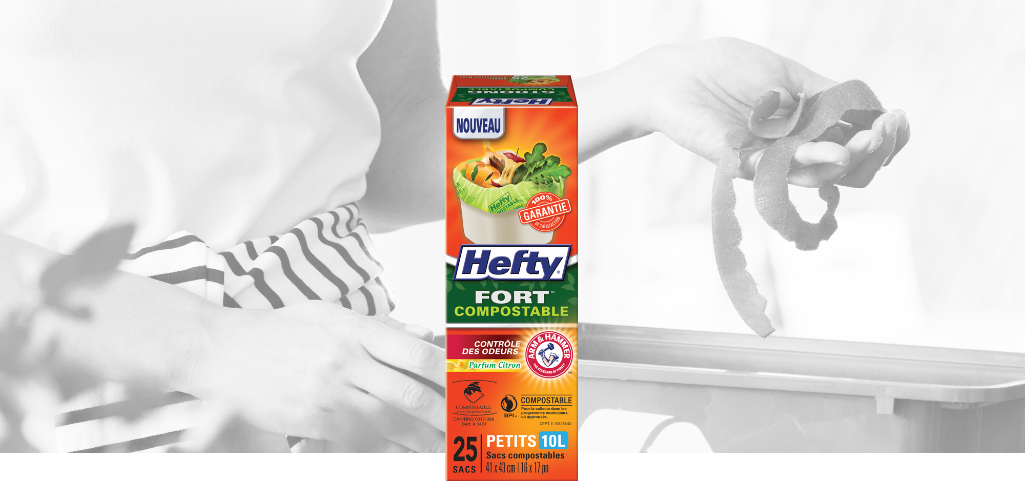 Hefty Strong Compostable Bags FR