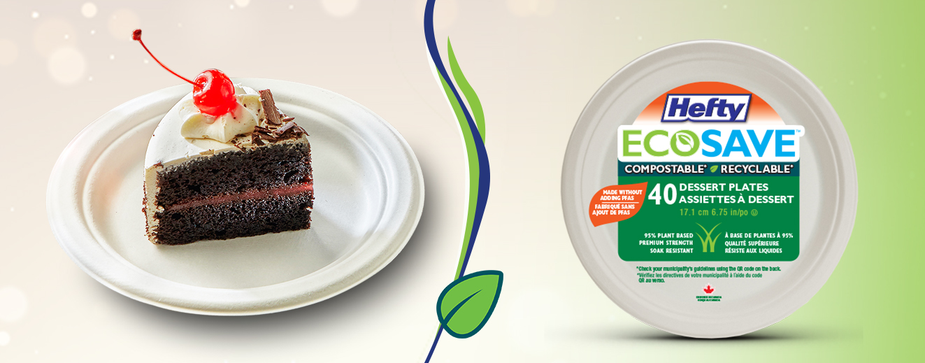 ECOSAVE Dessert Plates - 40ct