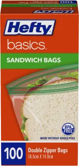 16.5cm x 14.9cm 100 Bags